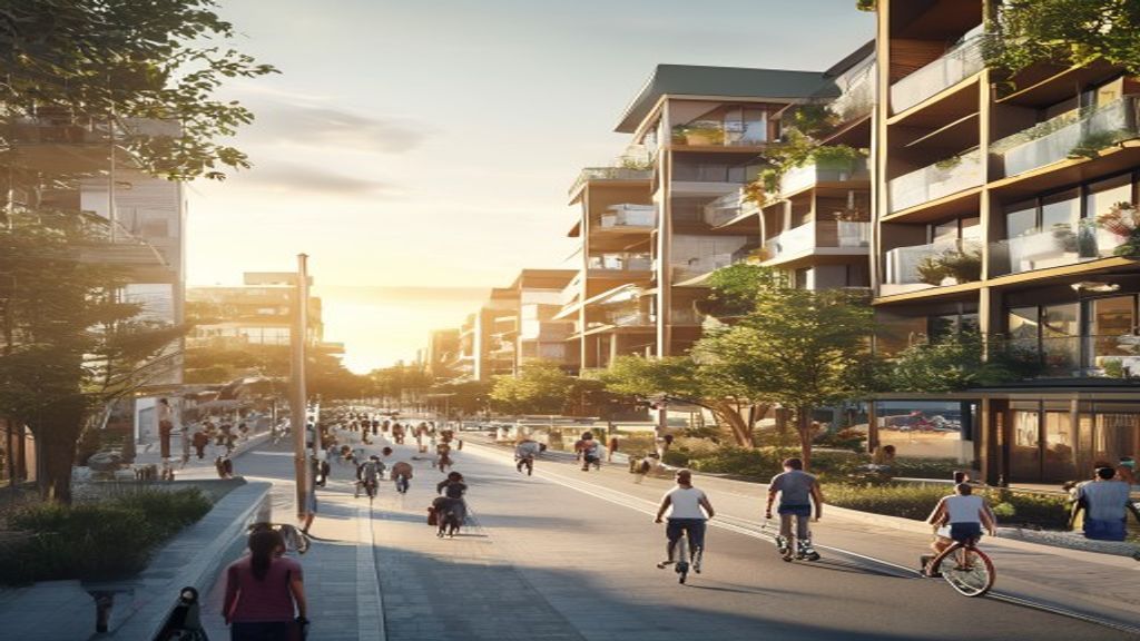 Newly constructed residences with modern amenities and sleek designs